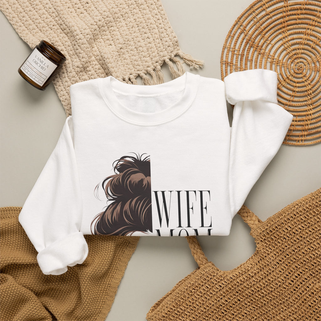 Wife Mom Boss Crewneck Sweatshirt