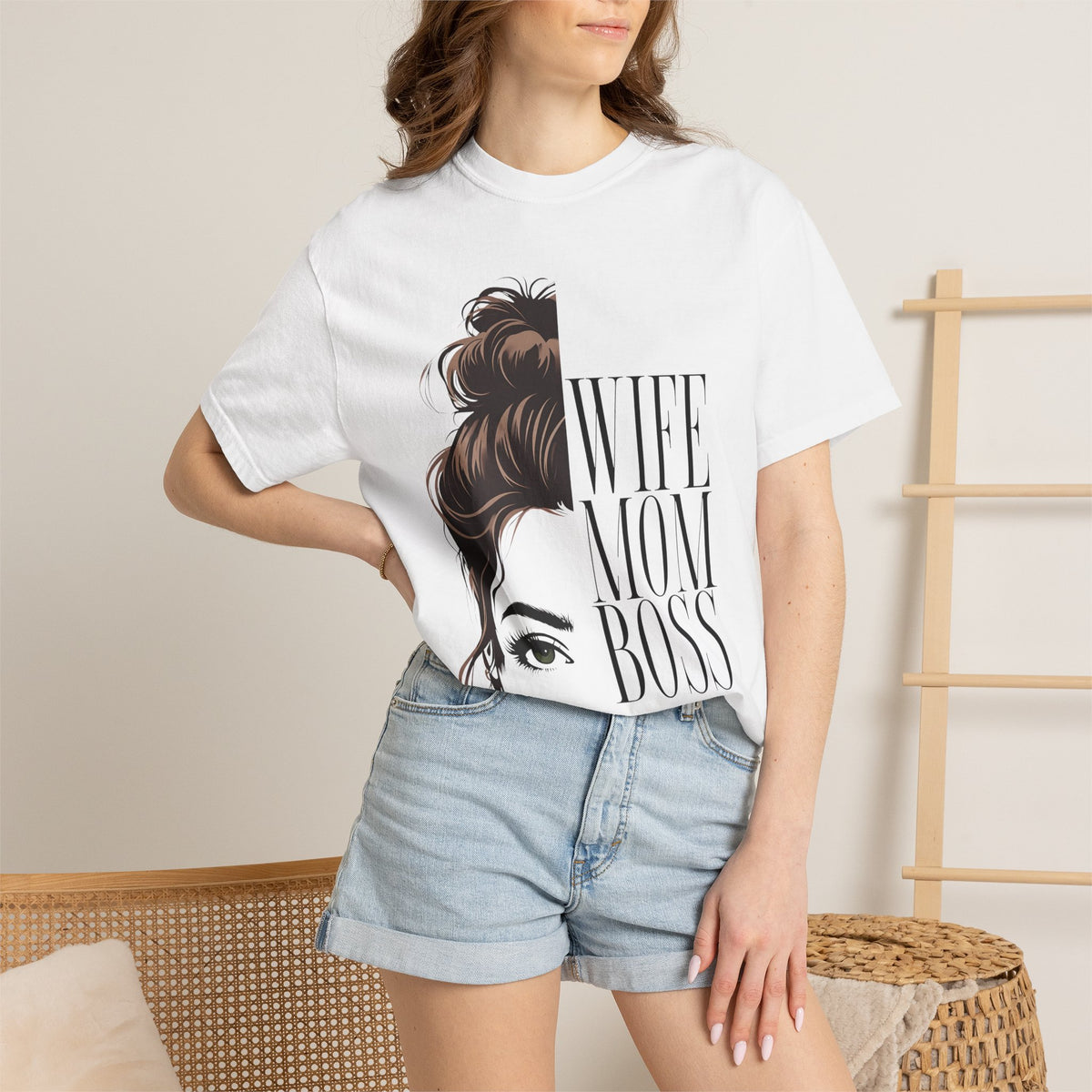 Wife Mom Boss T-Shirt — Graphic Tee for Moms & Wives