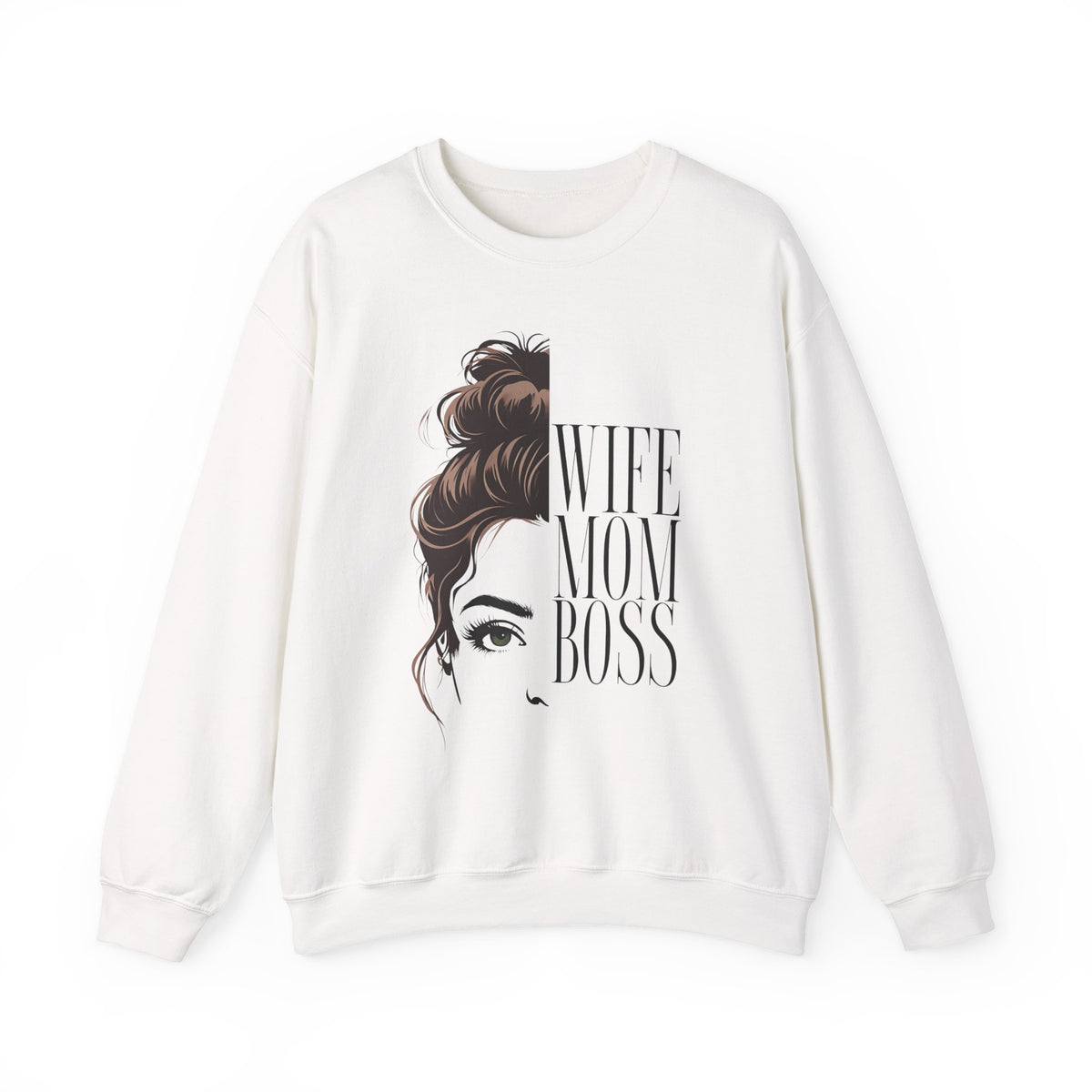 Wife Mom Boss Crewneck Sweatshirt