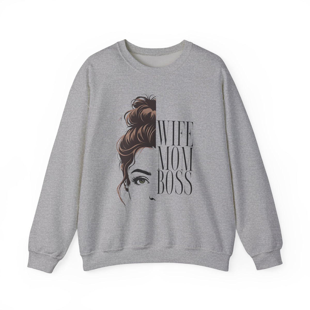 Wife Mom Boss Crewneck Sweatshirt