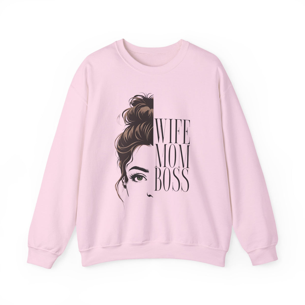 Wife Mom Boss Crewneck Sweatshirt